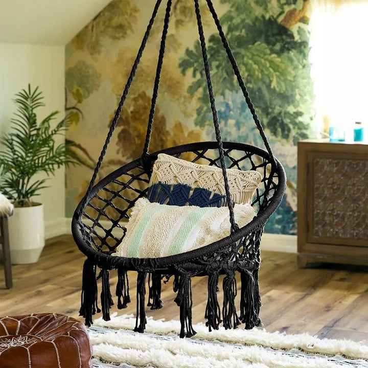 fauteuil suspendu macramé | Puerta