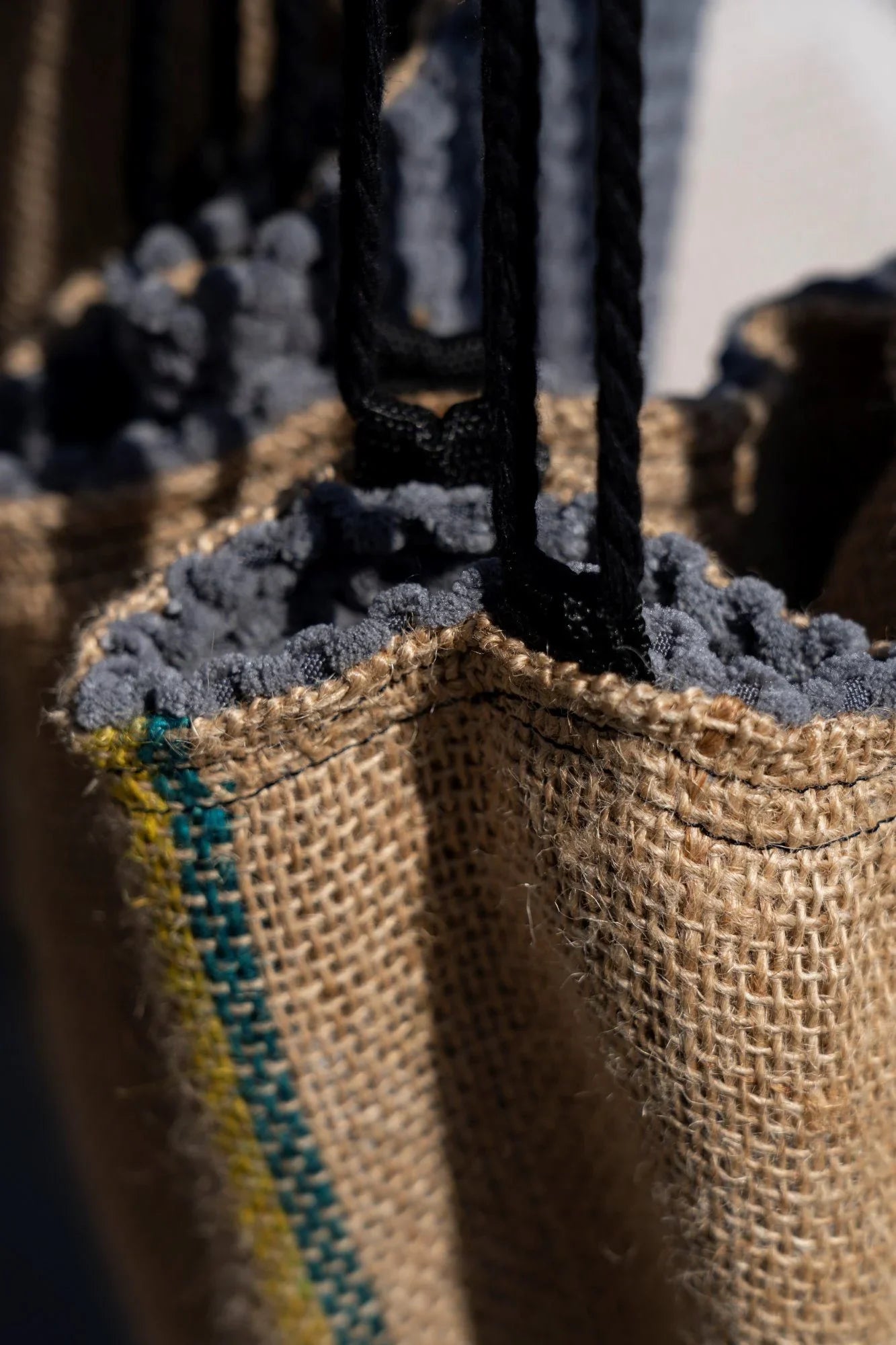 Fauteuil suspendu en toile de jute | Coffee