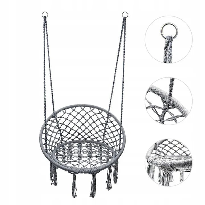 fauteuil suspendu macramé | Puerta